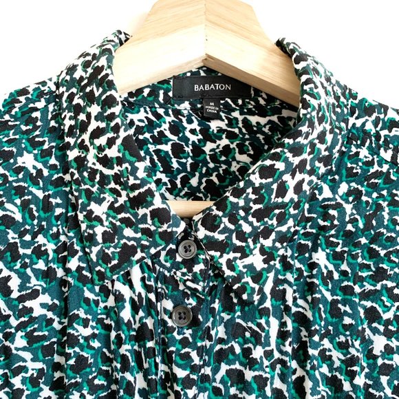 Aritzia | Babaton Pattern Button Up Blouse - Picture 5 of 10